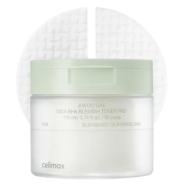 Celimax - Ji Woo Gae Cica BHA Blemish Toner Pad, 60pcs