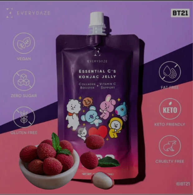 Essential C's Konjac Jelly LYCHEE (BT21)