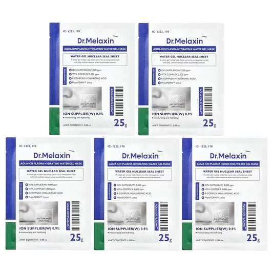 Dr.Melaxin – Aqua Ion Plasma Water Gel Mask 25g*5ea