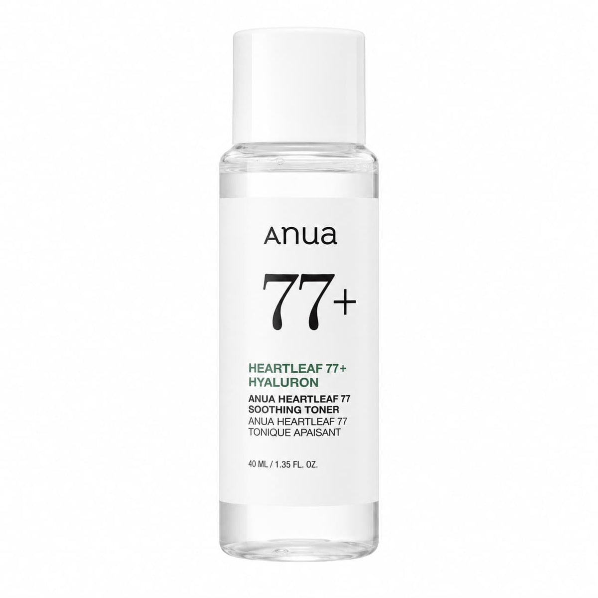 Anua – Mini Heartleaf 77+ Hyaluron Soothing Toner, 40ml