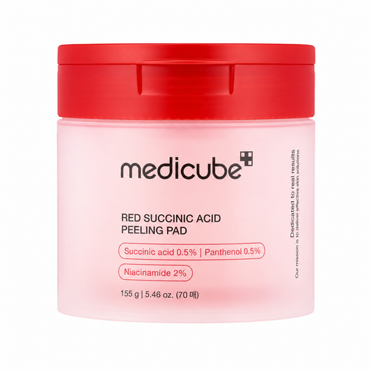 Medicube – Red Succinic Acid Peeling Pad, 70 pads / 155g
