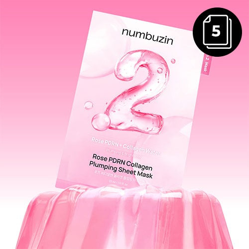 numbuzin - No.2 Rose PDRN Collagen Plumping Sheet Mask